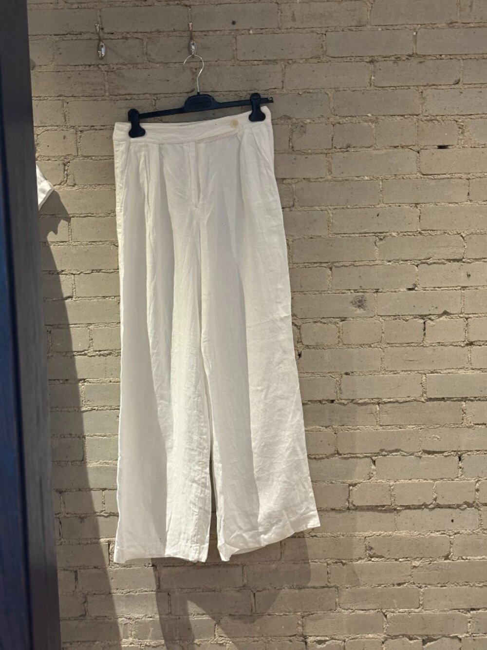 Massimo Dutti White Linen Pants